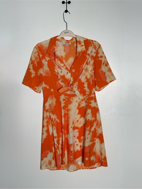 Thakoon Dresses & Skirts - Thakoon x RTR Orange Tie-Dye Short Sleeve Dress